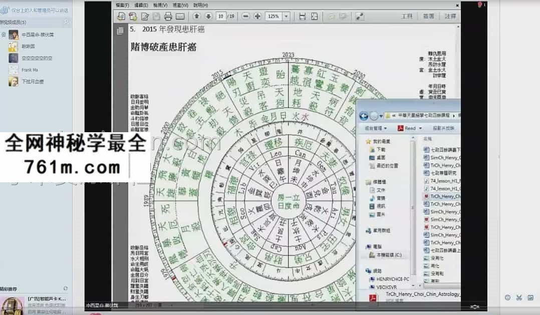 蔡伏篪七政高阶班10视频+课堂讲义资料