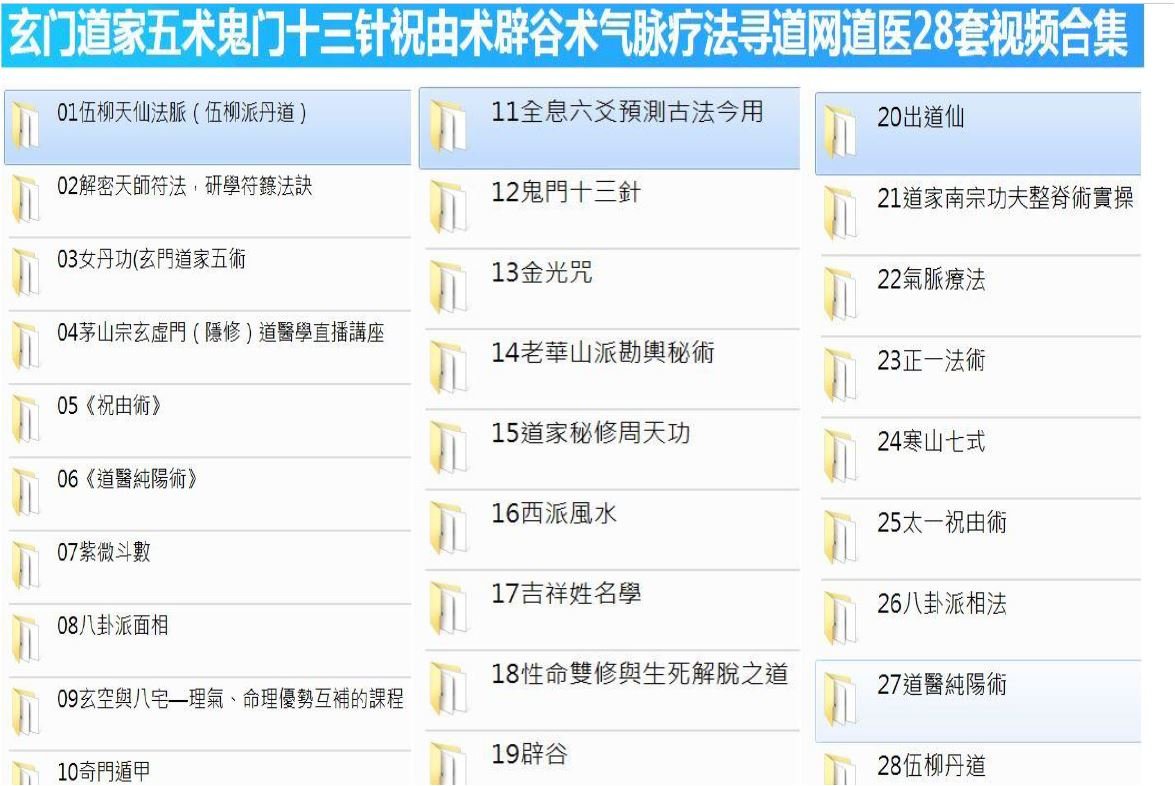 玄门道家五术课程原始资料图片第2