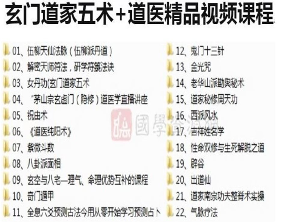 玄门道家五术课程原始资料图片第3