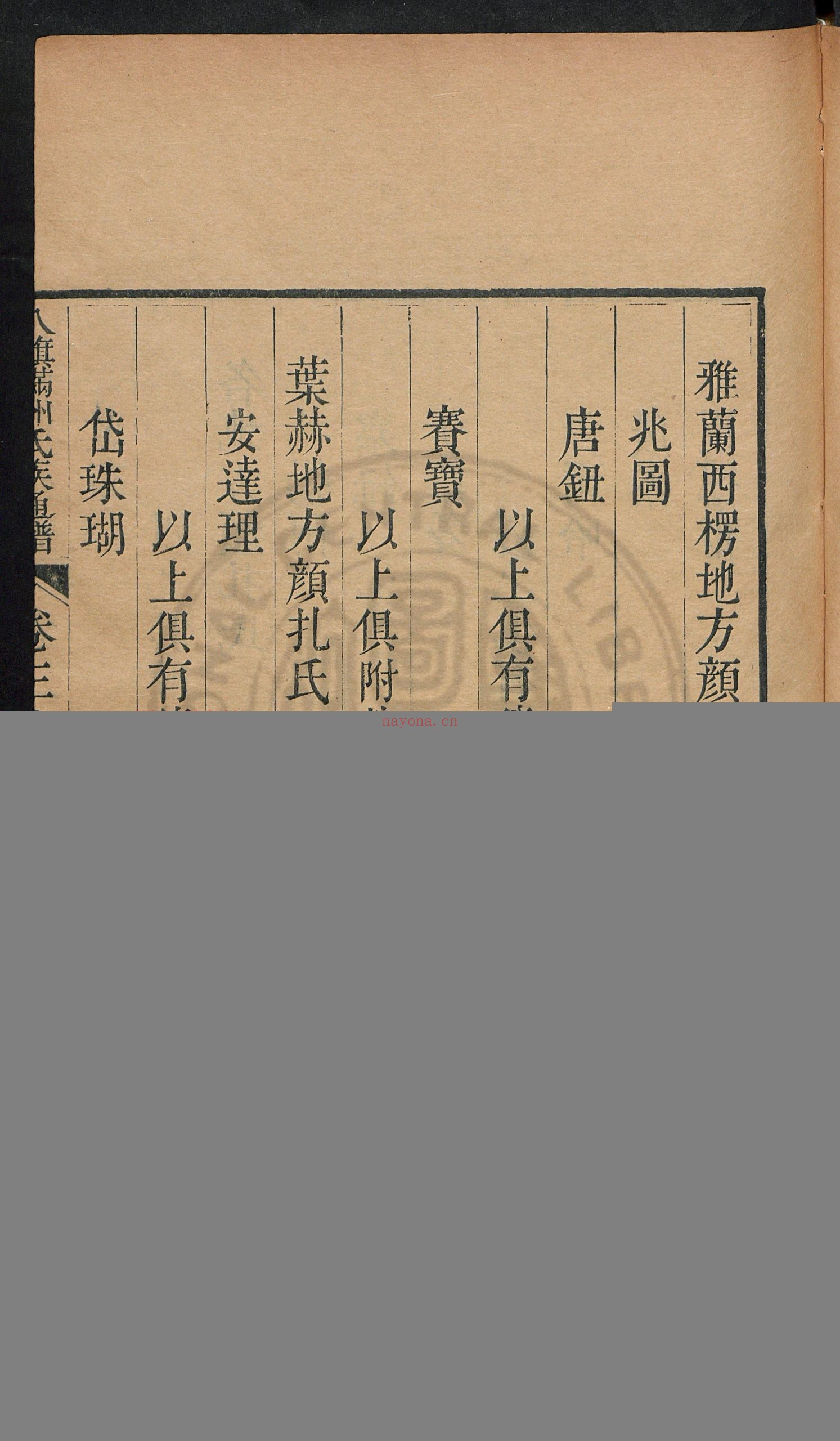 八旗满洲氏族通谱80卷_(清)鄂尔泰等奉敕撰_(清)吕炽等纂_清乾隆内府刊本