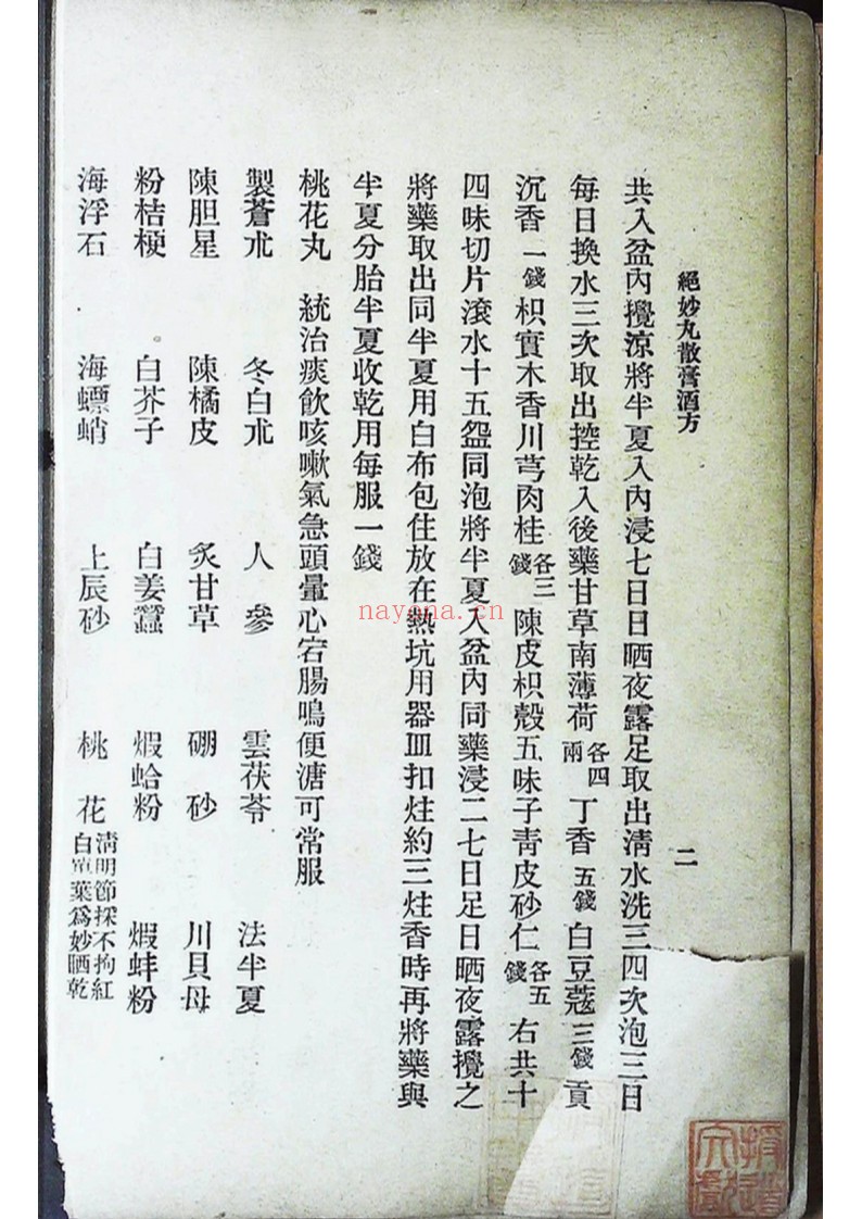 国医周志林编绝妙丸散膏酒方 外科珍奇方 合刊