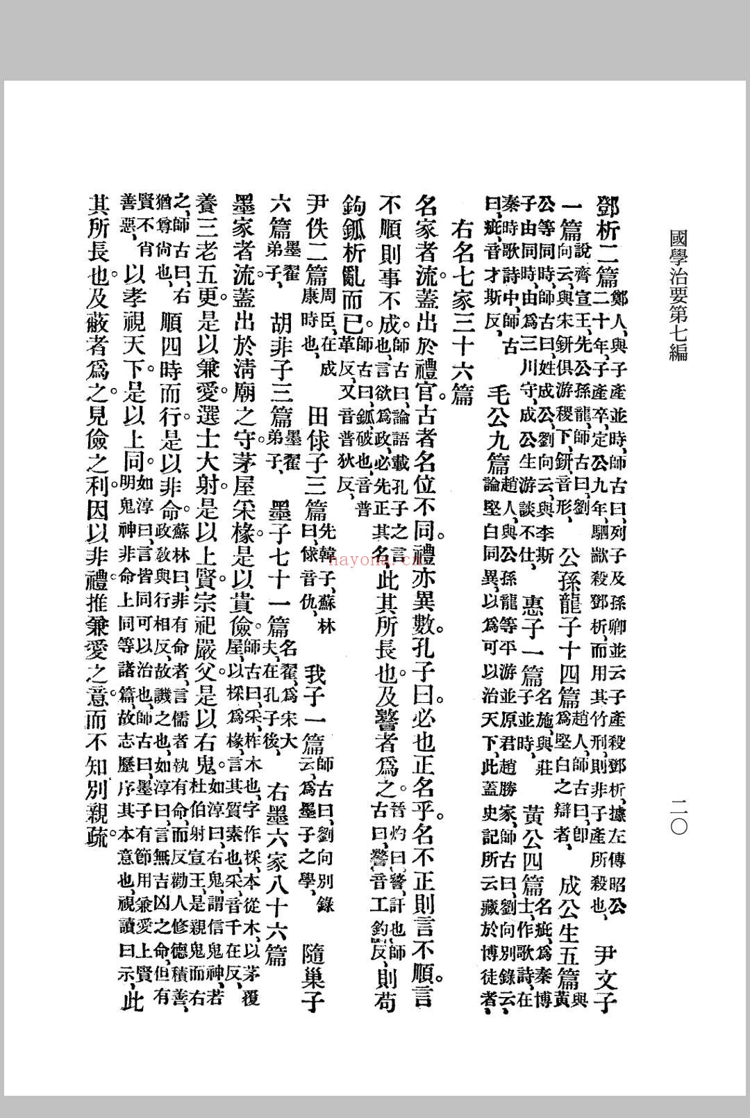 国学治要 七篇 张文治编