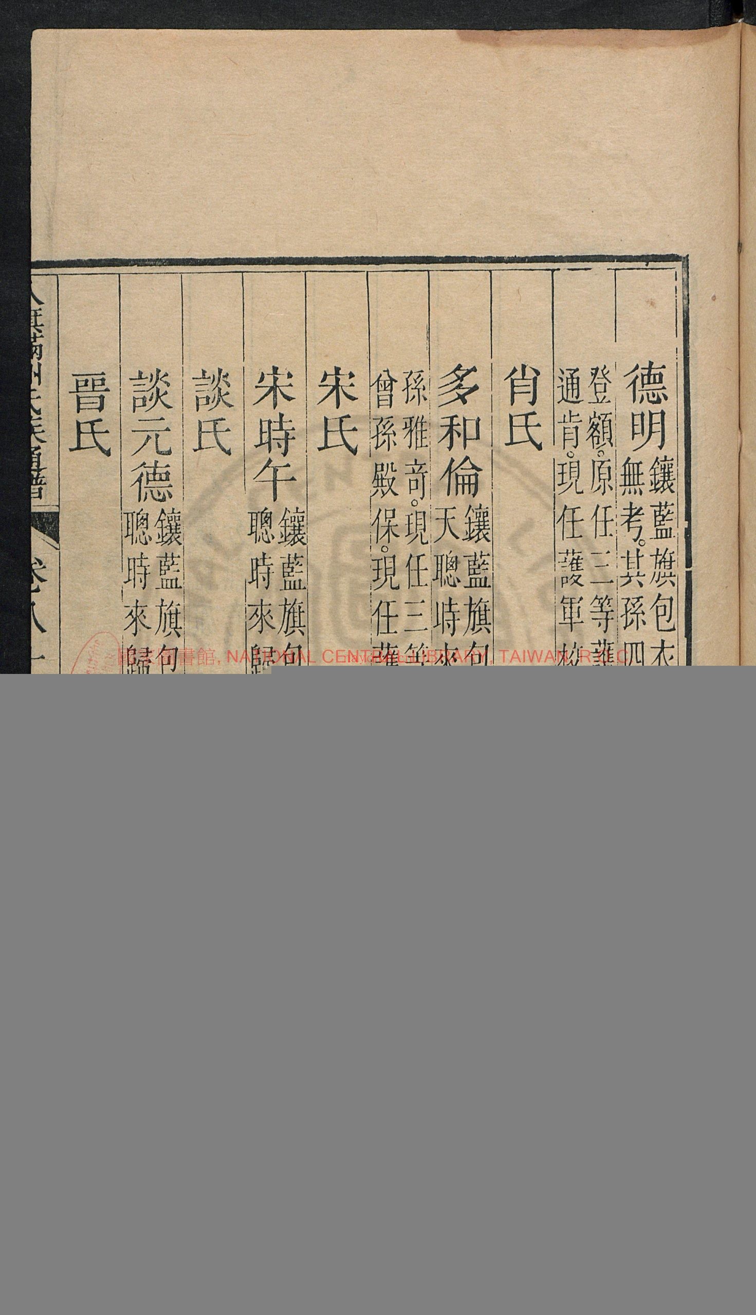 八旗满洲氏族通谱80卷_(清)鄂尔泰等奉敕撰_(清)吕炽等纂_清乾隆内府刊本