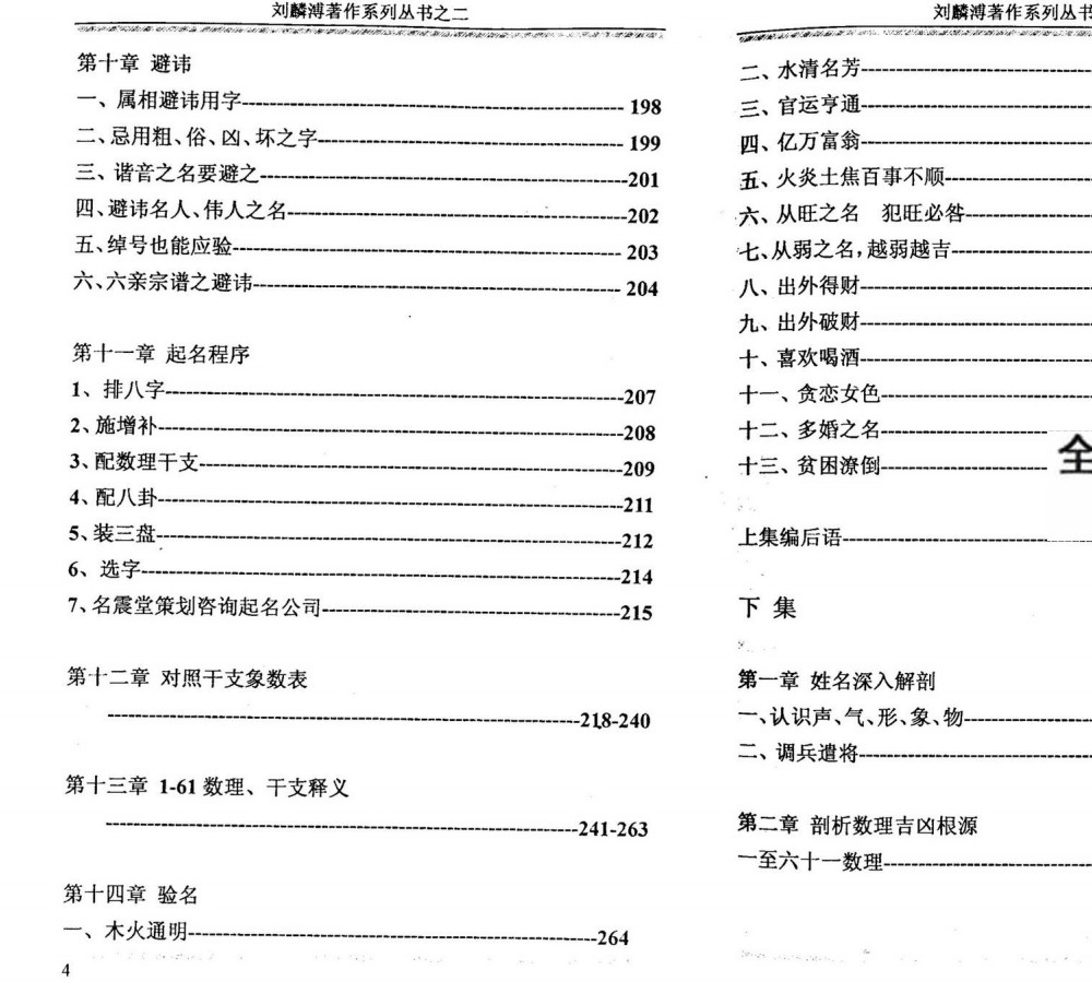 刘麟溥《姓名奇书》上册+下册 540页