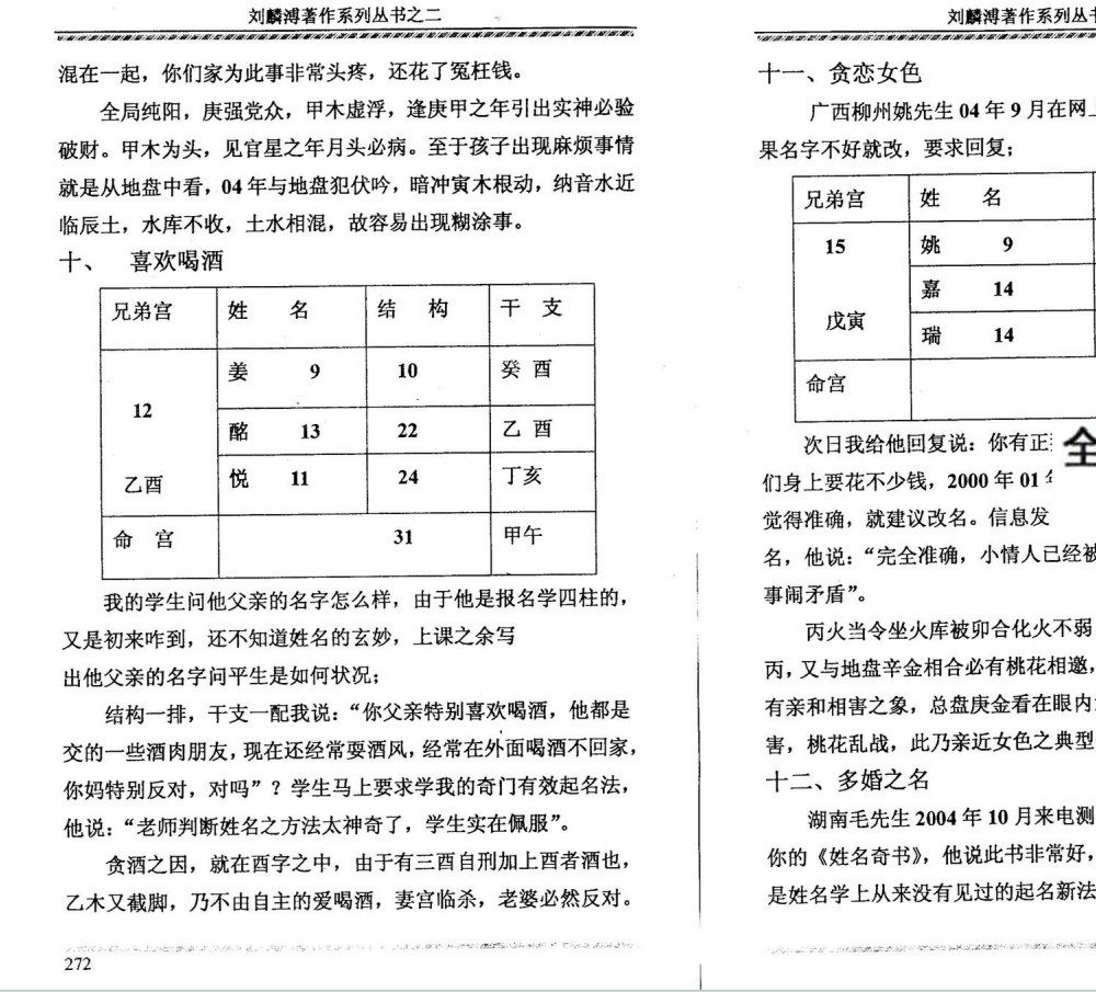 刘麟溥《姓名奇书》上册+下册 540页