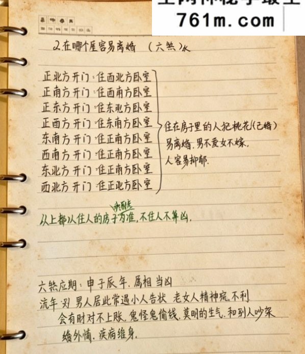 阴阳宅秘本手抄笔记（43页）
