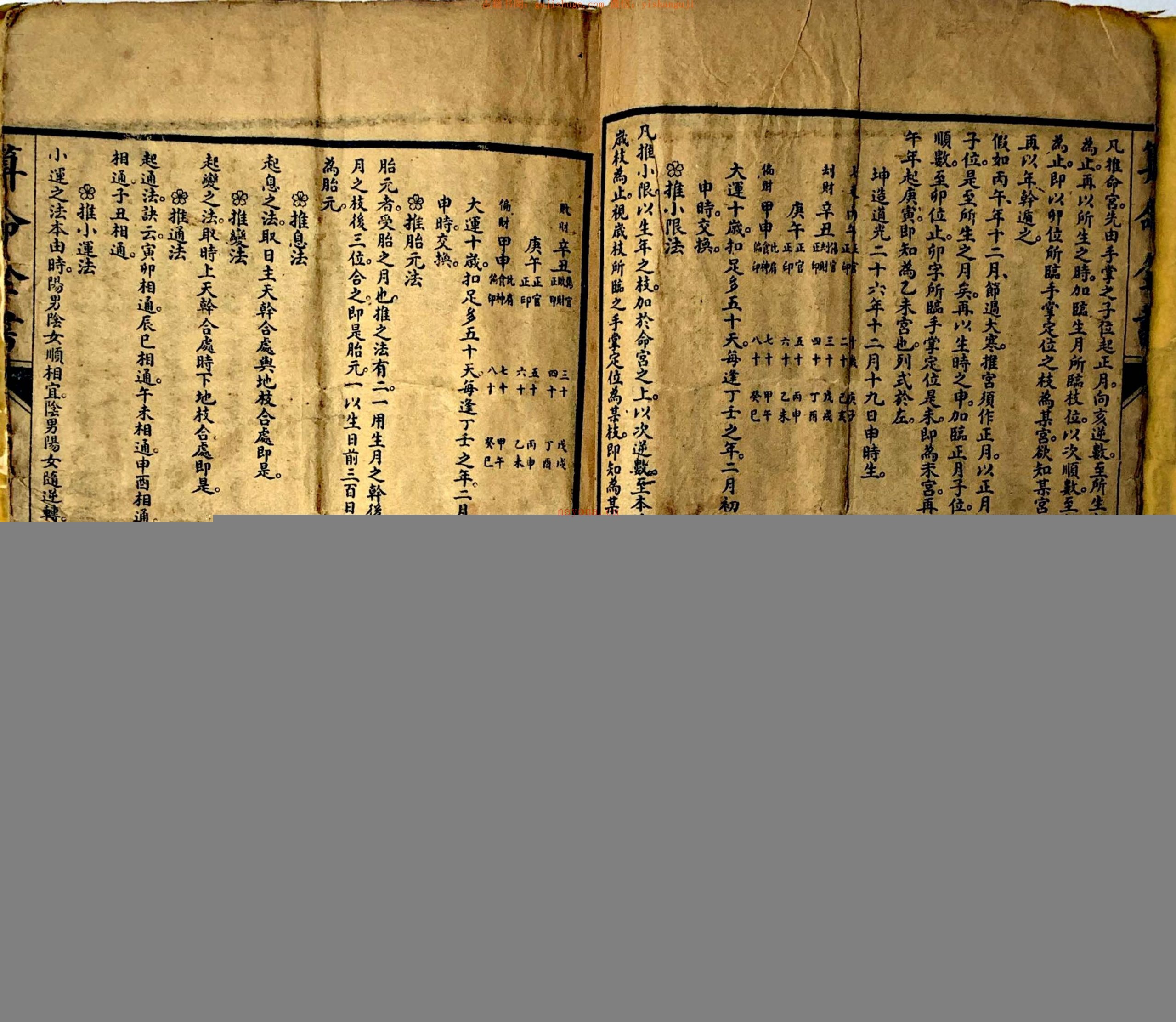 本秘，算命全书