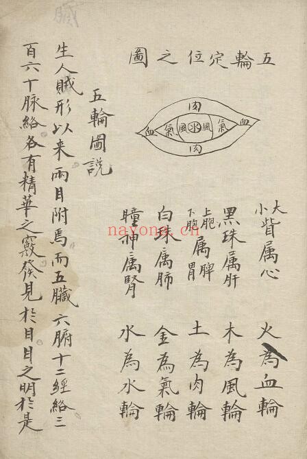 手抄医书《眼科入门》马化龙着139页