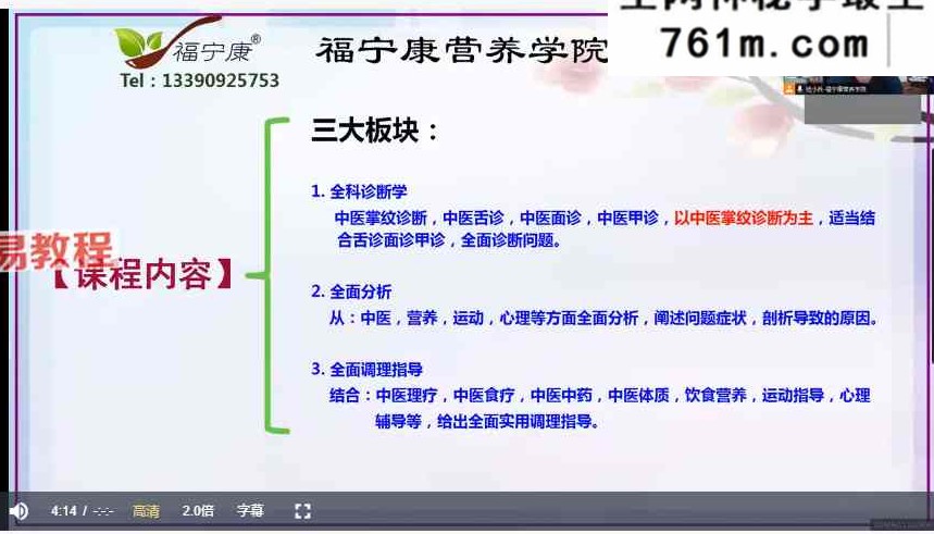 掌纹医学（合安堂）23讲视频+课件pdf