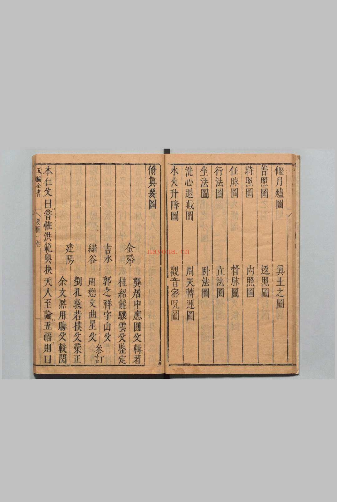 《五福全书》7卷.明末医家龚居中纂辑.崇祯三年（1630）刊本