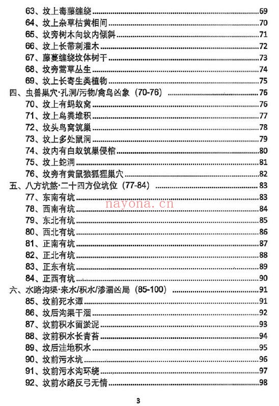 入坟神断《坟包200种问题200解》209页
