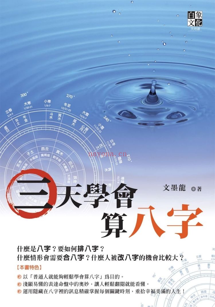 文墨龙《三天学会算八字》PDF电子书（281页）
