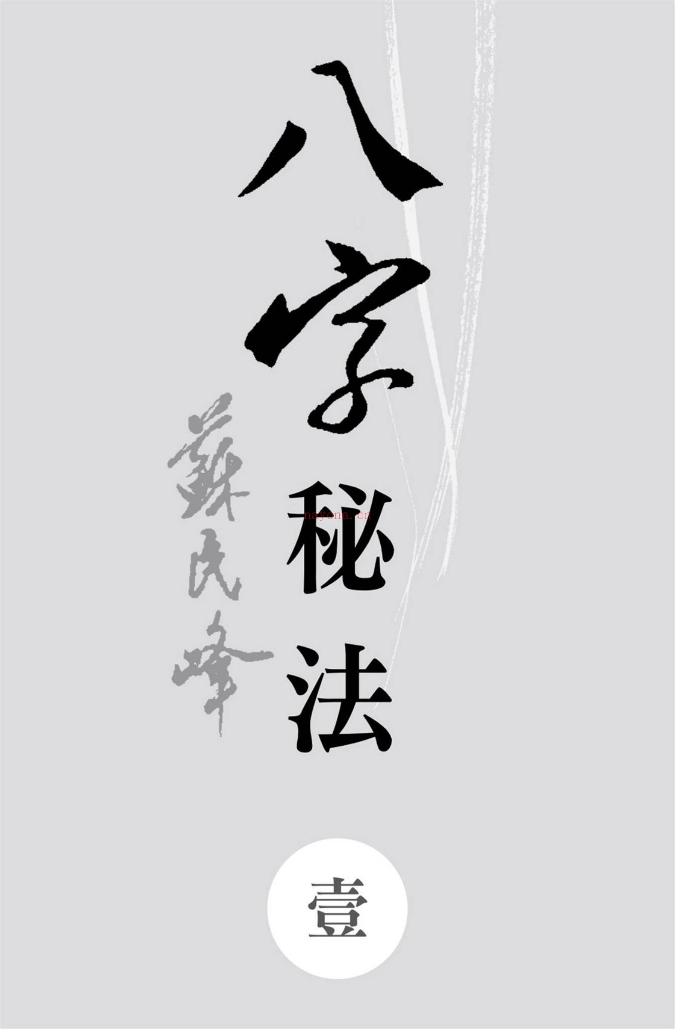 苏民峰《八字入门捉用神》PDF电子书