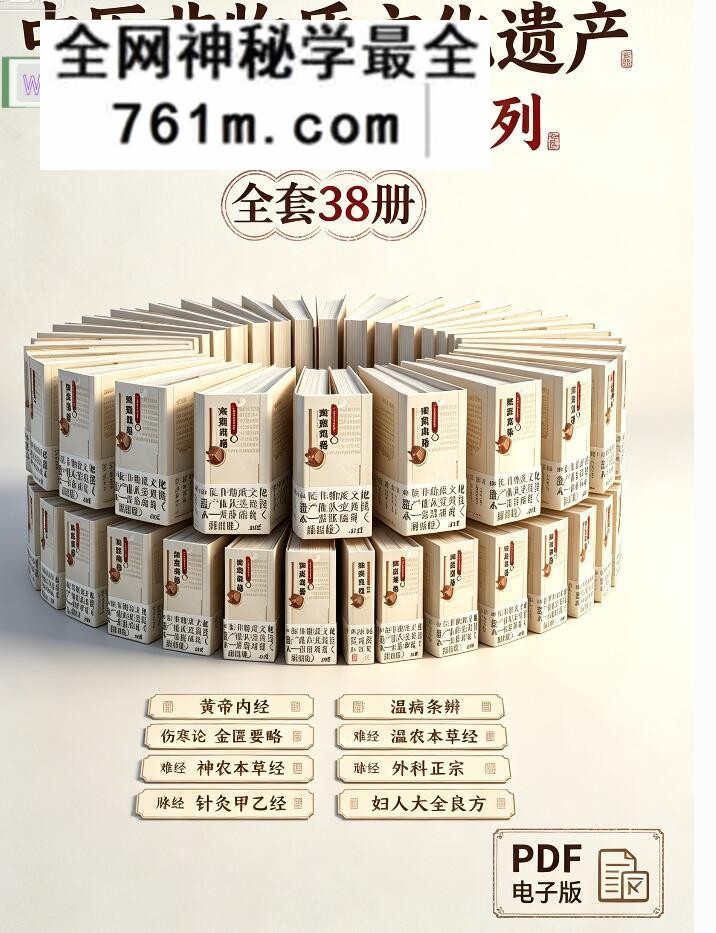 中医非物质文化遗产临床经典读本（共38册）：中医资料与调理参考